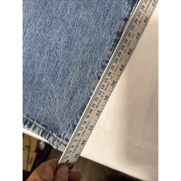 JEANS STRAIGHT LEG Levi's Men 42x36 Blue 501 Faded Fade Whiskered  Button Fly - Picture 2 of 8